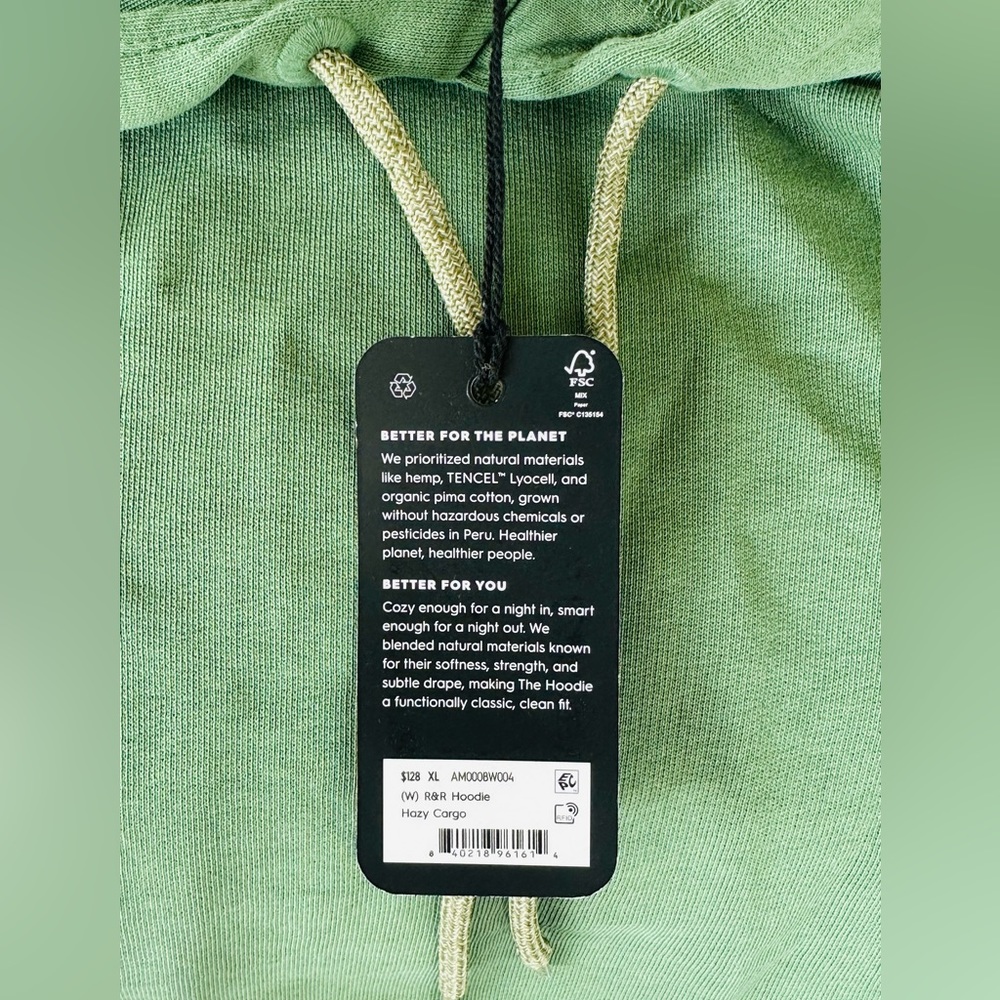 Selling allbirds R&R hoodie SZ XL . Color: Hazy Cargo - Picture 8 of 8